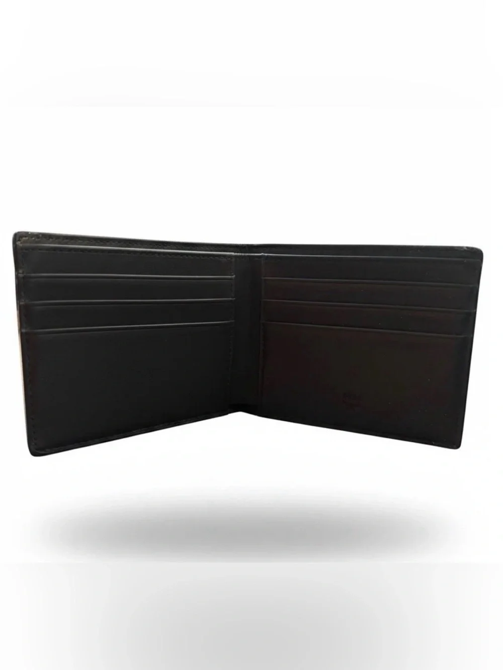 MCM Black Monogram Leather Wallet